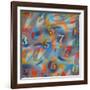 Numbers-Abstract Graffiti-Framed Giclee Print