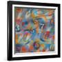 Numbers-Abstract Graffiti-Framed Giclee Print