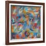 Numbers-Abstract Graffiti-Framed Giclee Print