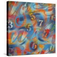 Numbers-Abstract Graffiti-Stretched Canvas