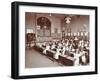 Numeracy Lesson Using Sticks, Hugh Myddelton School, Finsbury, London, 1906-null-Framed Premium Photographic Print