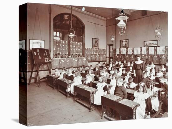 Numeracy Lesson Using Sticks, Hugh Myddelton School, Finsbury, London, 1906-null-Stretched Canvas