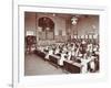 Numeracy Lesson Using Sticks, Hugh Myddelton School, Finsbury, London, 1906-null-Framed Photographic Print