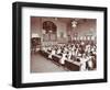 Numeracy Lesson Using Sticks, Hugh Myddelton School, Finsbury, London, 1906-null-Framed Photographic Print