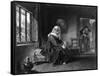 Nun at the Window-Alfred Elmore-Framed Stretched Canvas