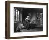 Nun at the Window-Alfred Elmore-Framed Premium Giclee Print