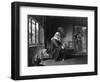 Nun at the Window-Alfred Elmore-Framed Premium Giclee Print
