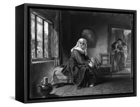 Nun at the Window-Alfred Elmore-Framed Stretched Canvas