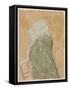 Nun in Church (W/C on Paper)-Gwen John-Framed Stretched Canvas