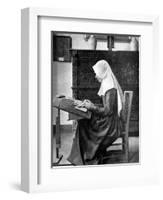 Nun Making Lace, Bruges, Belgium, 1936-Donald Mcleish-Framed Giclee Print