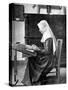 Nun Making Lace, Bruges, Belgium, 1936-Donald Mcleish-Stretched Canvas