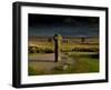 Nun's Cross, with Nun's Cross Farm Behind, Stormy Sky, Dartmoor, Devon, UK-Ross Hoddinott-Framed Photographic Print