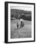 Nun Taking Two Young Children from the Mission on a Walk-null-Framed Photographic Print