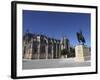 Nuno Alvares Pereira Statue, Battle of Ajubarrota Victor in 1385, at Batalha Abbey, UNESCO World He-Stuart Forster-Framed Photographic Print