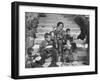 Nuns Administering Care and Food to a Needy Family, During the Famine-null-Framed Photographic Print