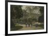 Nuns and Schoolgirls in the Tuileries Gardens, Paris, 1870S-1880S-Stanislas Lepine-Framed Giclee Print