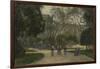 Nuns and Schoolgirls in the Tuileries Gardens, Paris, 1870S-1880S-Stanislas Lepine-Framed Giclee Print