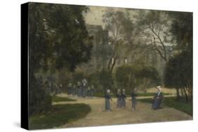 Nuns and Schoolgirls in the Tuileries Gardens, Paris, 1870S-1880S-Stanislas Lepine-Stretched Canvas