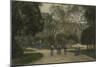 Nuns and Schoolgirls in the Tuileries Gardens, Paris, 1870S-1880S-Stanislas Lepine-Mounted Giclee Print