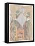 Nuns and Schoolgirls Standing in Church (W/C on Paper)-Gwen John-Framed Stretched Canvas