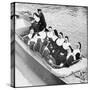 Nuns in Boat-null-Stretched Canvas