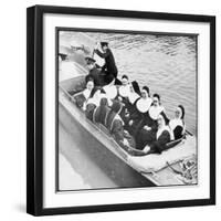 Nuns in Boat-null-Framed Photographic Print