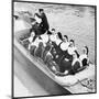 Nuns in Boat-null-Mounted Photographic Print