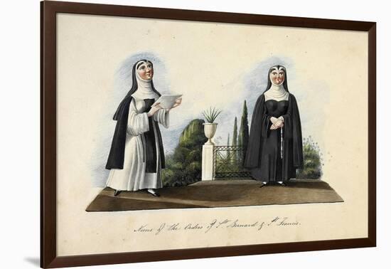 Nuns of the Order of St Bernard and St Francis-null-Framed Giclee Print