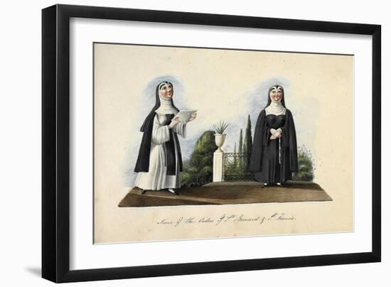 Nuns of the Order of St Bernard and St Francis-null-Framed Giclee Print