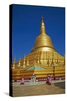 Nuns, Shwemawdaw Pagoda, Bago (Pegu), Myanmar (Burma), Asia-Tuul-Stretched Canvas