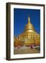 Nuns, Shwemawdaw Pagoda, Bago (Pegu), Myanmar (Burma), Asia-Tuul-Framed Photographic Print