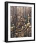 Nuns Spinning and Embroidering-Alessandro Magnasco-Framed Giclee Print