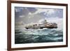 Nuova Lloydiana Cargo Ship, Italy, 20th Century-null-Framed Giclee Print