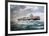 Nuova Lloydiana Cargo Ship, Italy, 20th Century-null-Framed Giclee Print