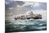 Nuova Lloydiana Cargo Ship, Italy, 20th Century-null-Mounted Giclee Print