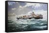 Nuova Lloydiana Cargo Ship, Italy, 20th Century-null-Framed Stretched Canvas