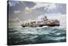 Nuova Lloydiana Cargo Ship, Italy, 20th Century-null-Stretched Canvas