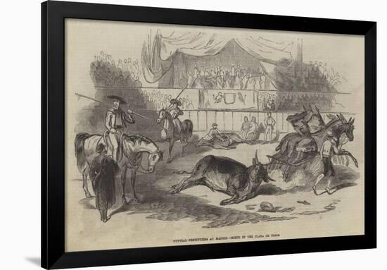 Nuptial Festivities at Madrid, Scene in the Plaza De Toros-null-Framed Giclee Print