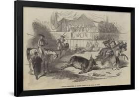 Nuptial Festivities at Madrid, Scene in the Plaza De Toros-null-Framed Giclee Print