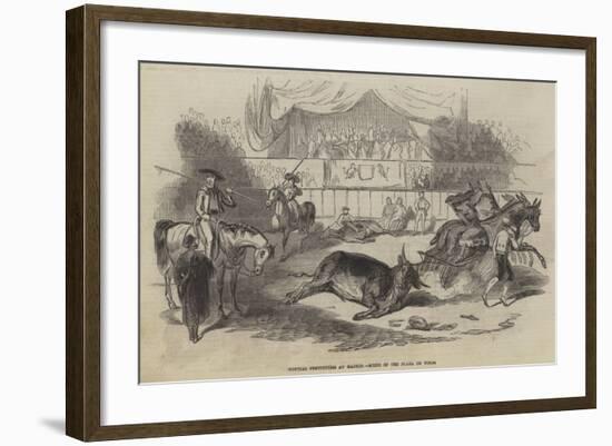 Nuptial Festivities at Madrid, Scene in the Plaza De Toros-null-Framed Giclee Print