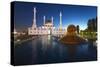 Nur Astana Mosque at Dusk, Astana, Kazakhstan, Central Asia-Gavin Hellier-Stretched Canvas