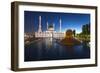 Nur Astana Mosque at Dusk, Astana, Kazakhstan, Central Asia-Gavin Hellier-Framed Photographic Print