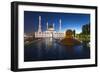 Nur Astana Mosque at Dusk, Astana, Kazakhstan, Central Asia-Gavin Hellier-Framed Photographic Print