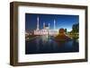 Nur Astana Mosque at Dusk, Astana, Kazakhstan, Central Asia-Gavin Hellier-Framed Photographic Print