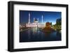 Nur Astana Mosque at Dusk, Astana, Kazakhstan, Central Asia-Gavin Hellier-Framed Photographic Print