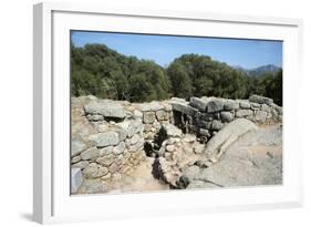 Nuraghe Albucciu, Dating from 1600 Bc, Near Arzachena, Sardinia, Italy-Ethel Davies-Framed Photographic Print