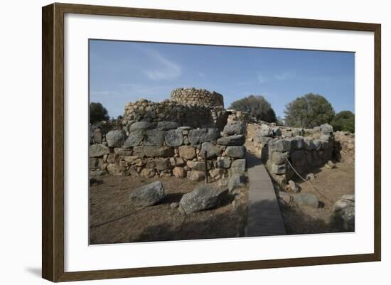 Nuraghe La Prisgiona Archaeological Site, Dating from 1300 Bc, Near Arzachena, Sardinia, Italy-Ethel Davies-Framed Photographic Print