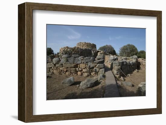 Nuraghe La Prisgiona Archaeological Site, Dating from 1300 Bc, Near Arzachena, Sardinia, Italy-Ethel Davies-Framed Photographic Print