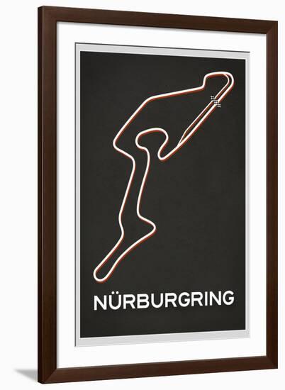 Nurburgring Race Course-null-Framed Art Print