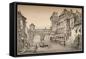 'Nuremberg', c1820 (1915)-Samuel Prout-Framed Stretched Canvas